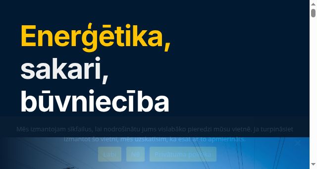 Screenshot of reck.lv