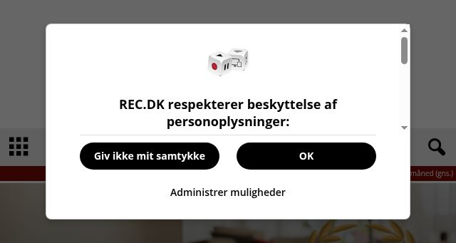 Screenshot of recordere.dk