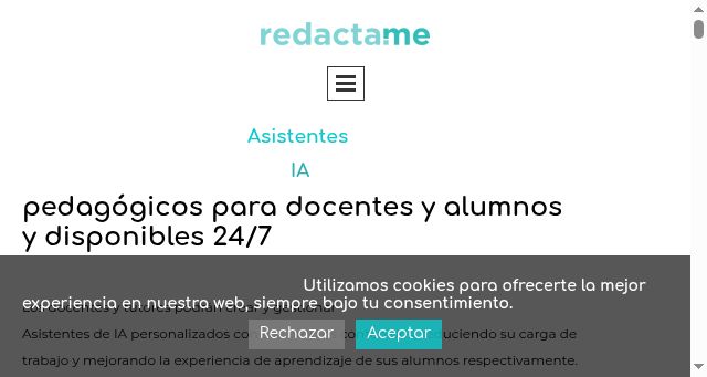 Screenshot of redacta.me