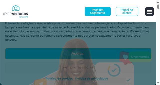 Screenshot of redevistorias.com.br