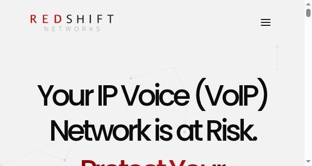 Screenshot of redshiftnetworks.com