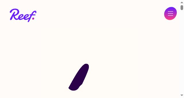 Screenshot of reef.io