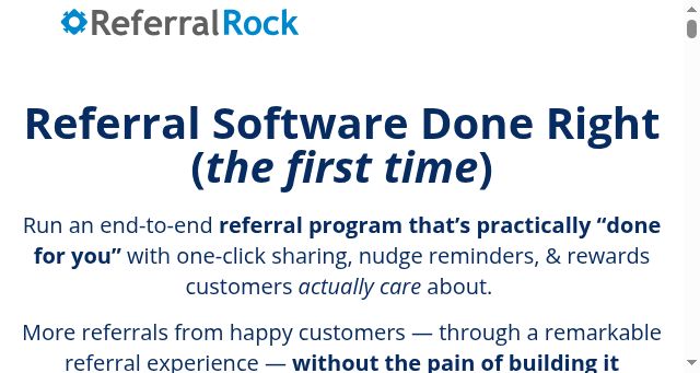 Screenshot of referralrock.com