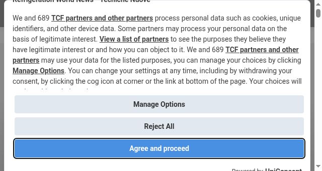 Screenshot of refrigerationworldnews.com
