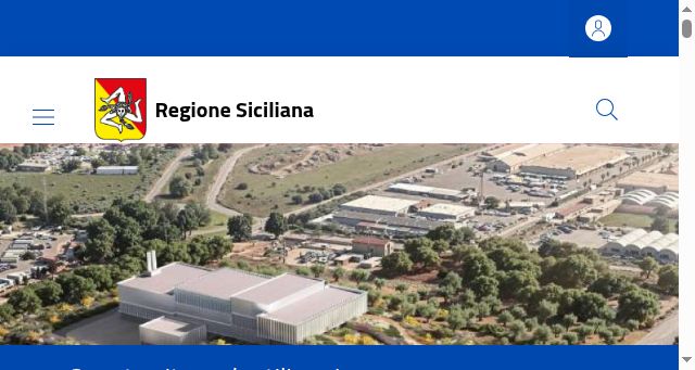 Screenshot of regione.sicilia.it