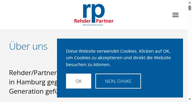 Screenshot of rehder.de