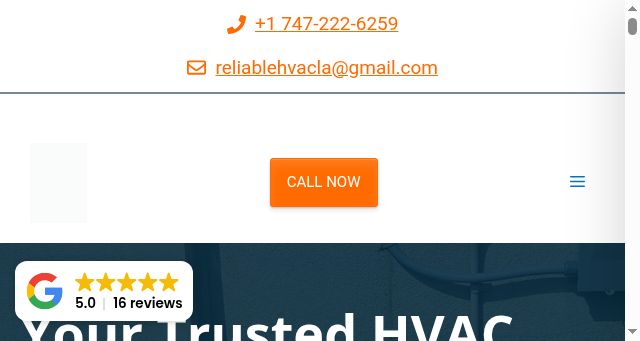 Screenshot of reliablehvac.org