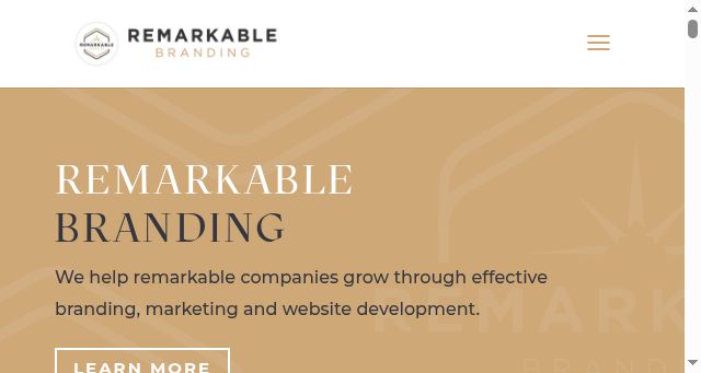 Screenshot of remarkablebranding.com