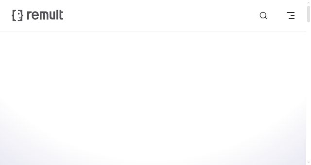 Screenshot of remult.dev