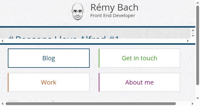 Screenshot of remybach.dev