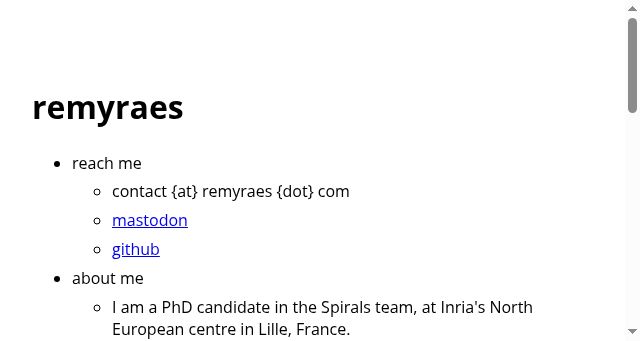 Screenshot of remyraes.com