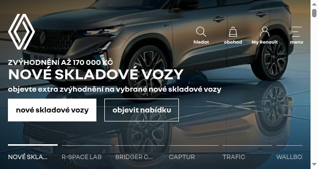 Screenshot of renault.cz