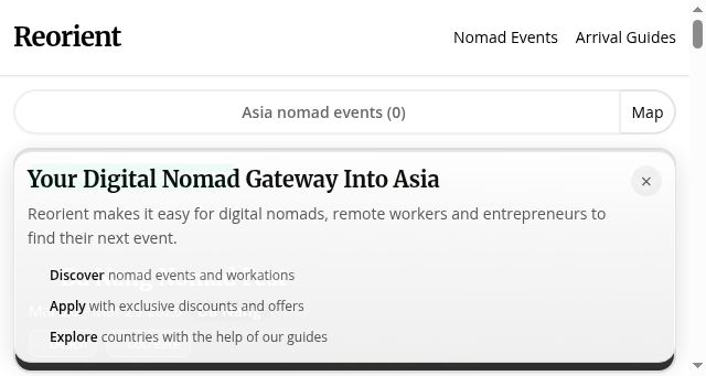 Screenshot of reorient.guide