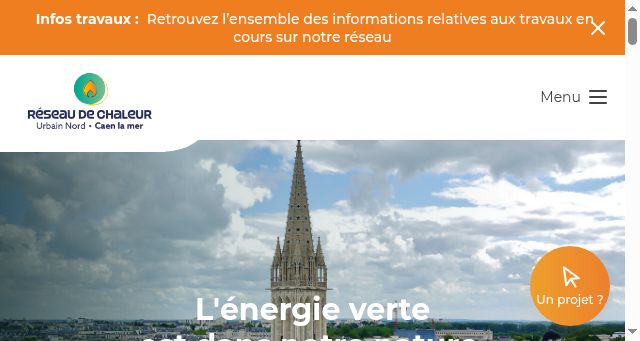 Screenshot of reseauchaleur-caenlamer.fr