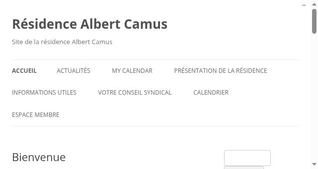 Screenshot of residence-camus.fr