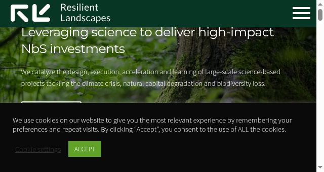 Screenshot of resilient-landscapes.org