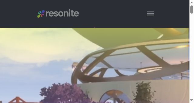 Screenshot of resonite.com