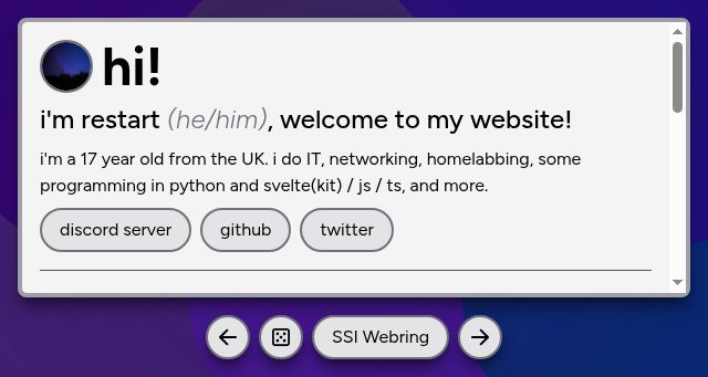 Screenshot of restartb.xyz