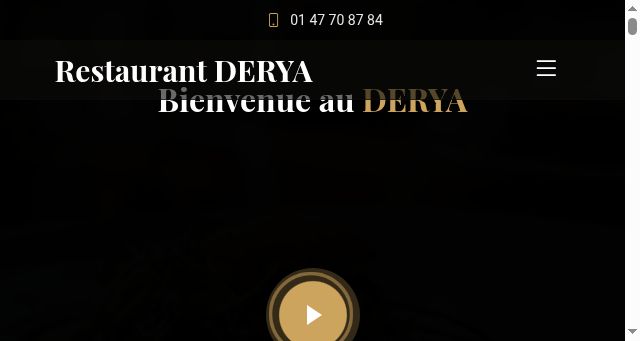 Screenshot of restaurantderya.com