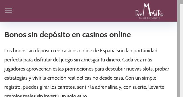 Screenshot of restaurantedonmauro.es