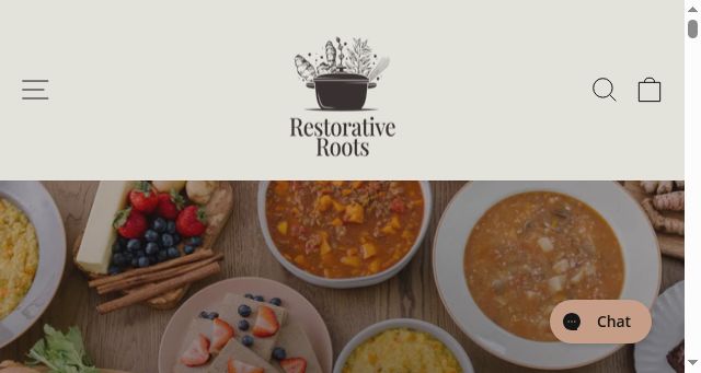 Screenshot of restorativeroots.com