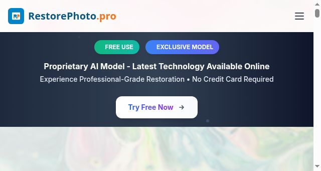 Screenshot of restorephoto.pro