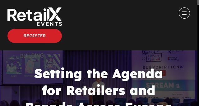 Screenshot of retailx.events