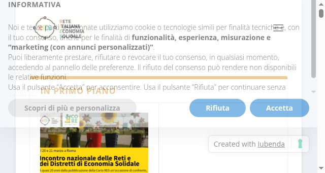 Screenshot of rete-ries.it