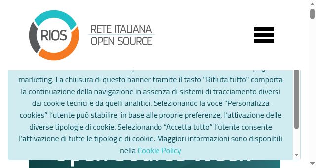 Screenshot of reteitalianaopensource.net