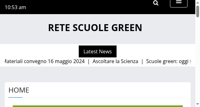 Screenshot of retescuolegreen.it