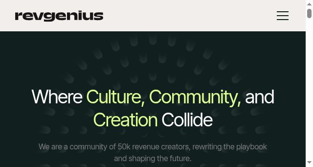 Screenshot of revgenius.com
