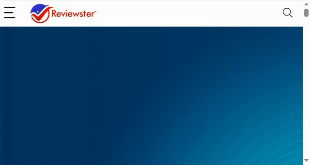 Screenshot of reviewster.com