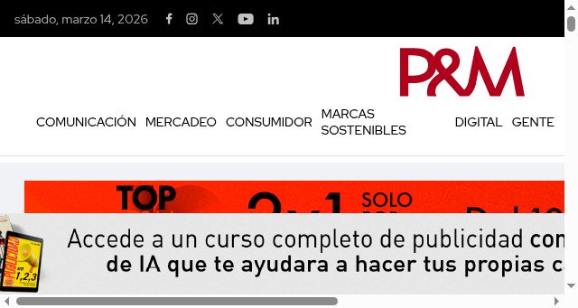 Screenshot of revistapym.com.co