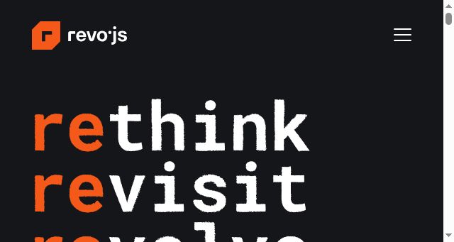 Screenshot of revojs.ro