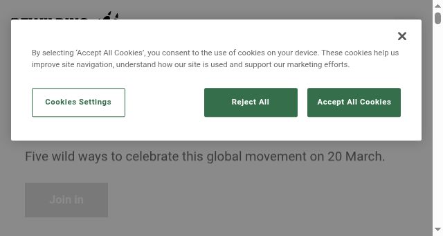 Screenshot of rewildingbritain.org.uk