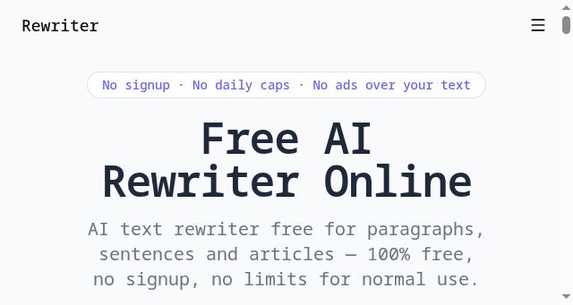 Screenshot of rewriter.pro