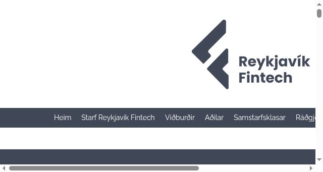 Screenshot of reykjavikfintech.is