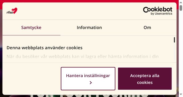 Screenshot of rfsu.com