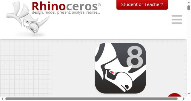 Screenshot of rhino3d.com