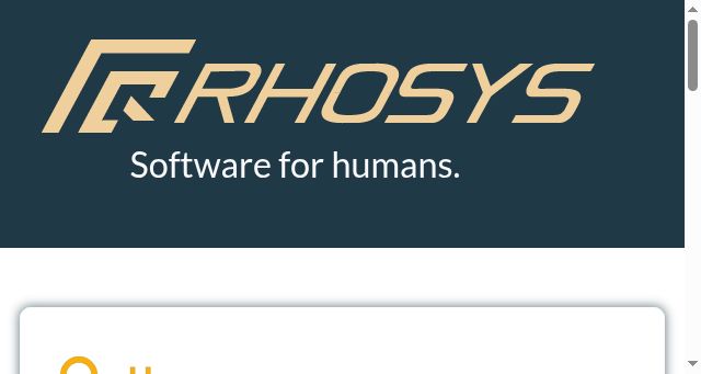 Screenshot of rhosys.ch