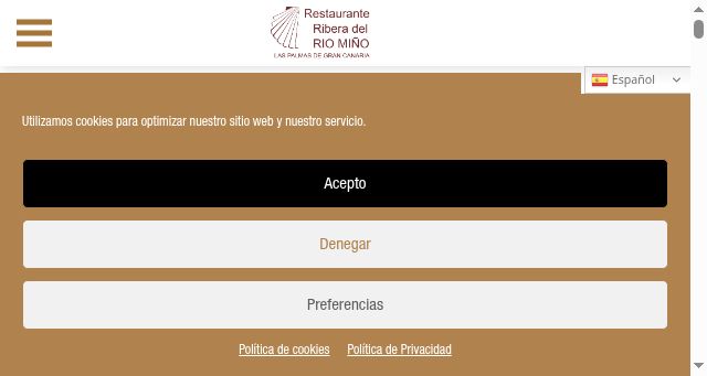 Screenshot of riberadelriomino.com