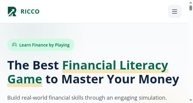 Screenshot of riccogame.com