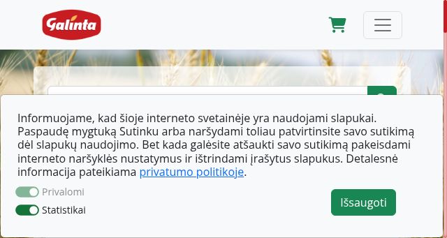 Screenshot of rice.lt