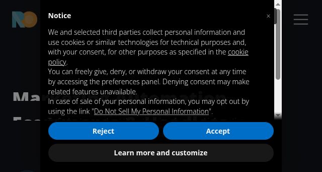 Screenshot of rideonagency.com