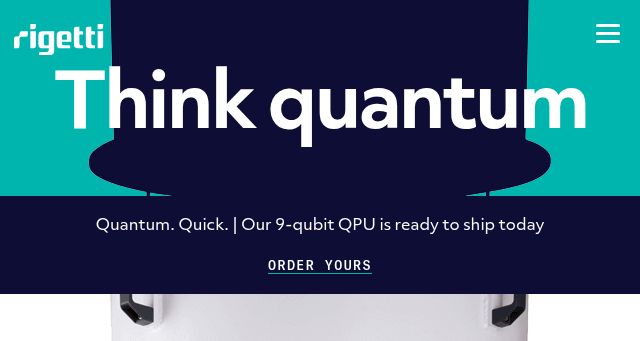 Screenshot of rigetti.com