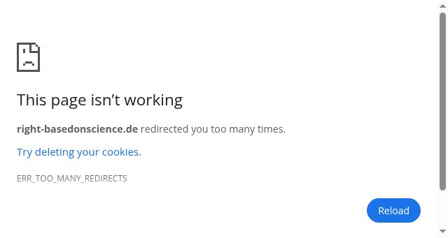 Screenshot of right-basedonscience.de