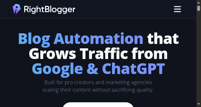 Screenshot of rightblogger.com