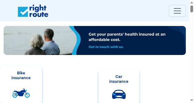 Screenshot of rightroute2insure.com