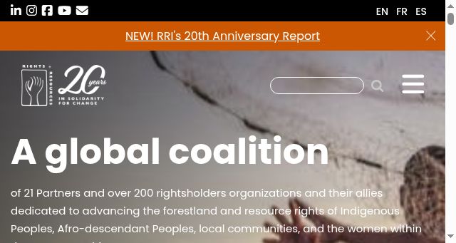 Screenshot of rightsandresources.org