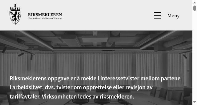 Screenshot of riksmekleren.no